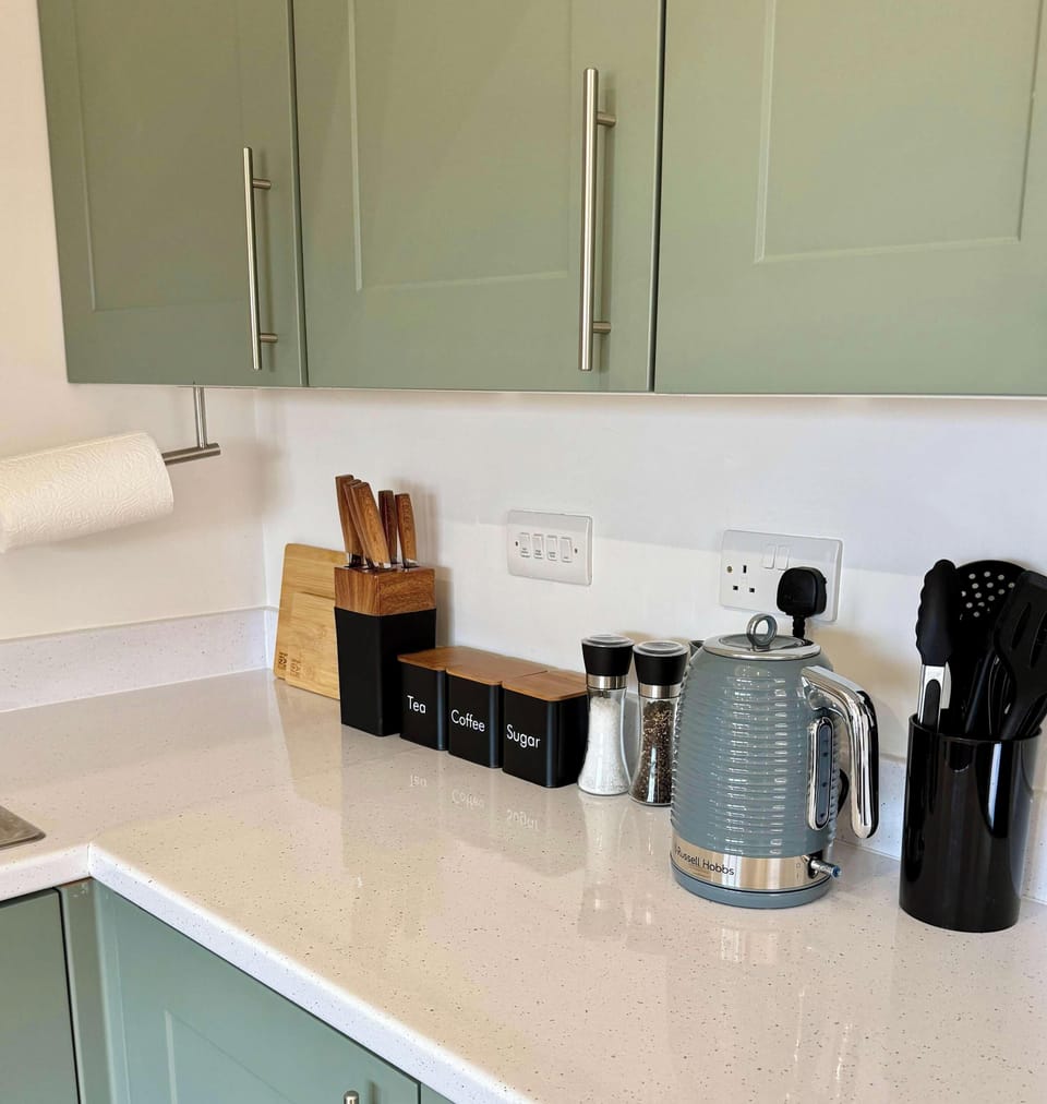 Coffee, sugar and coffee maker