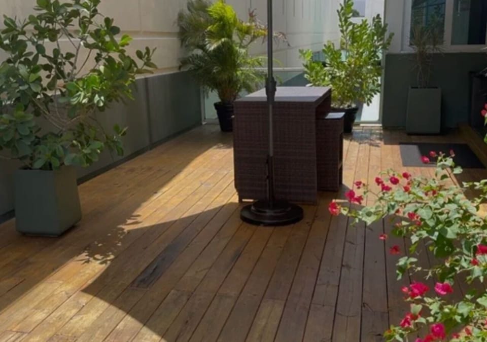 Terrace of the building