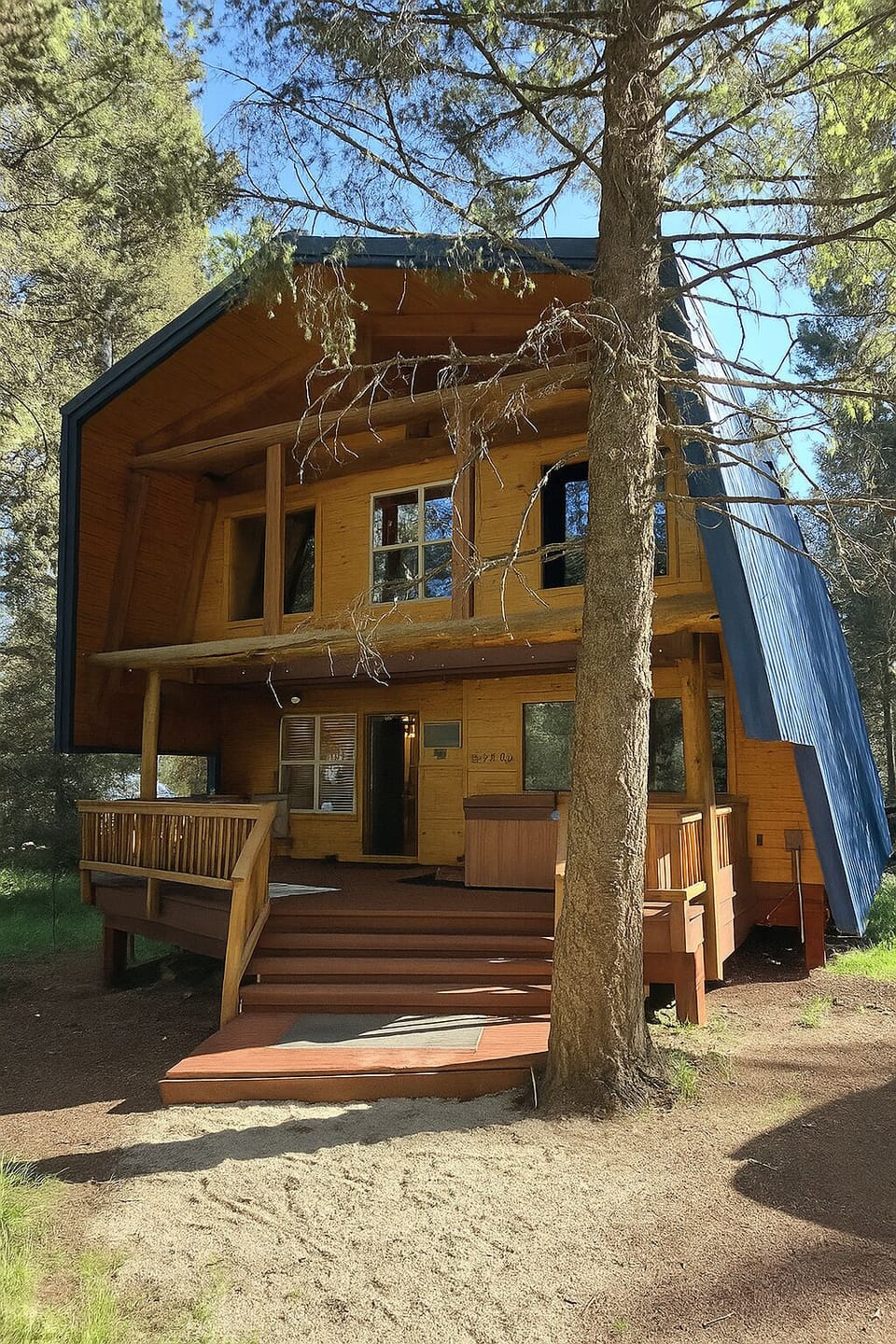 Exterior of the cabin