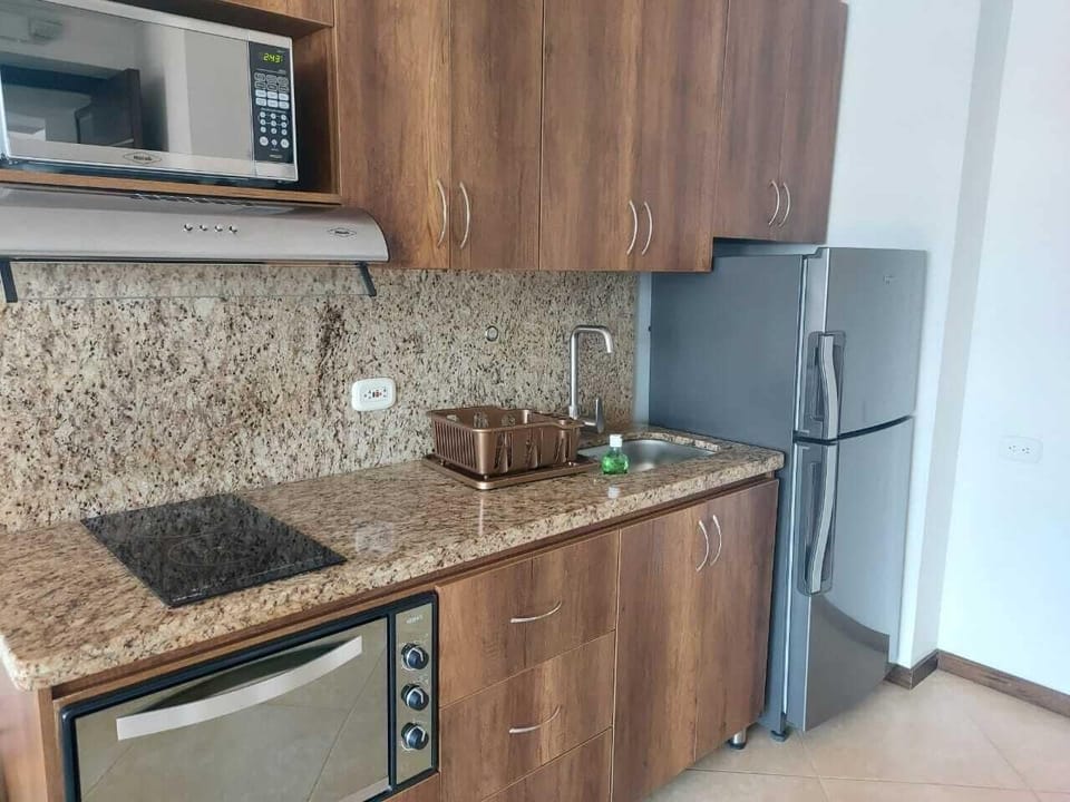 Microwave, oven, stovetop, blender