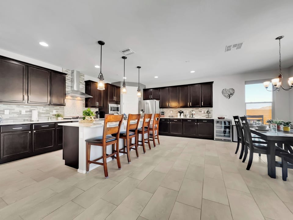 Tons of seating for a small gathering.