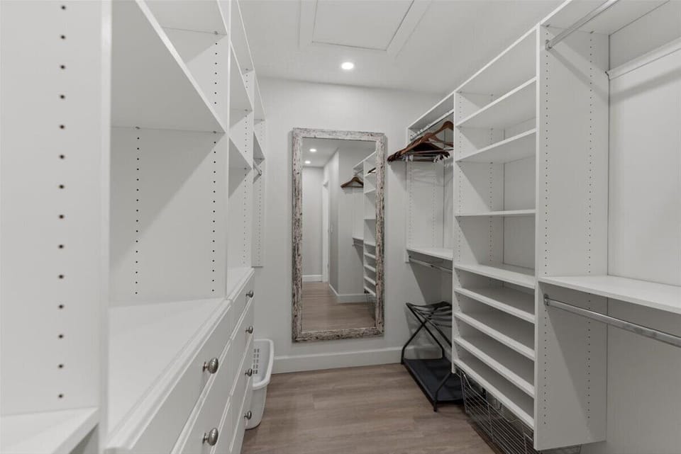 Walk in closet, dressing room, fitting room and a hideout!