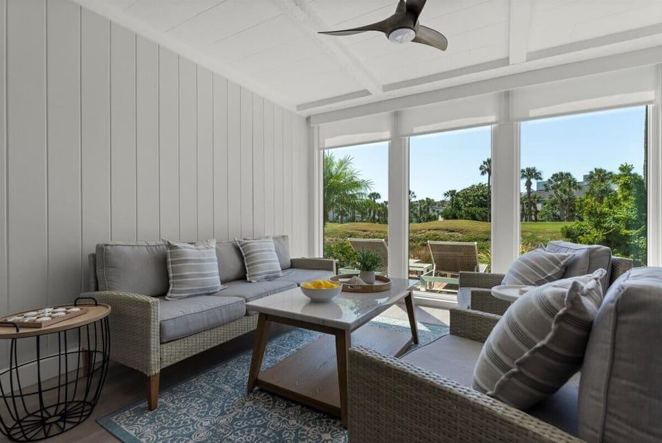 From sunset to sunrise! You're at the heart of it overlooking the Golf course.