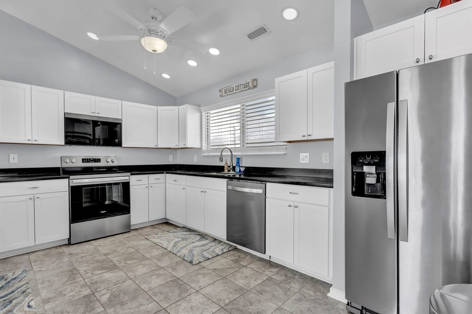 spacious kitchen with updated appliances