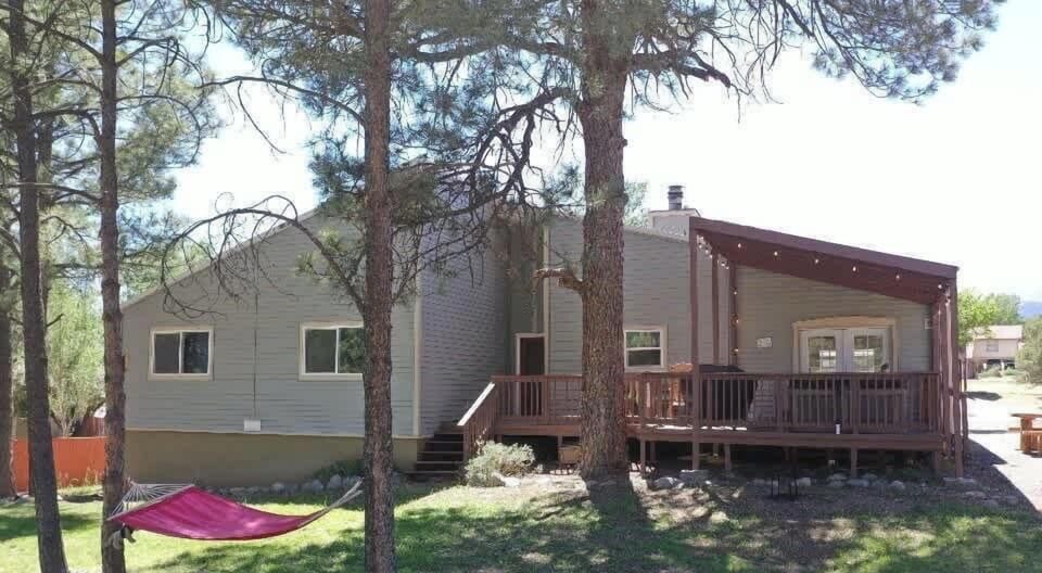 Enjoy outdoor dining, mountain air, and a propane grill on the spacious deck.