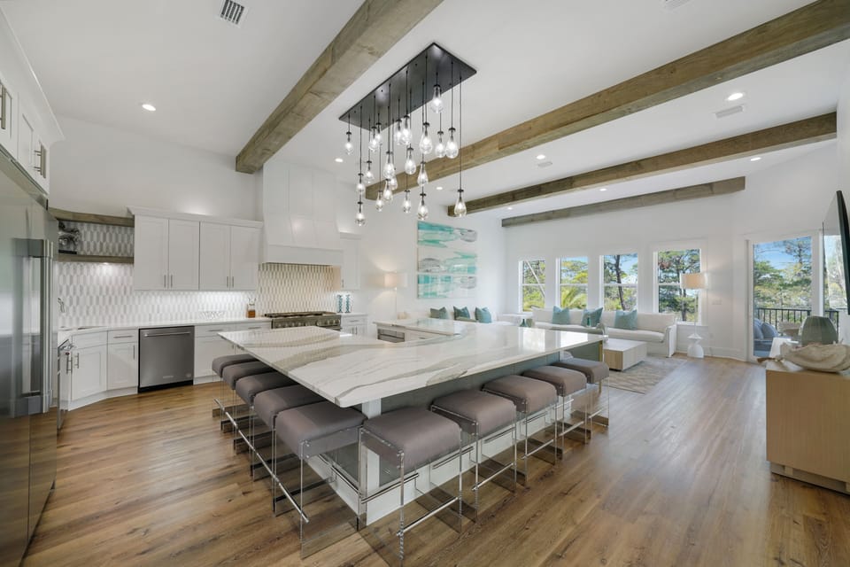 Sleek kitchen. (30A Serenity Sands)