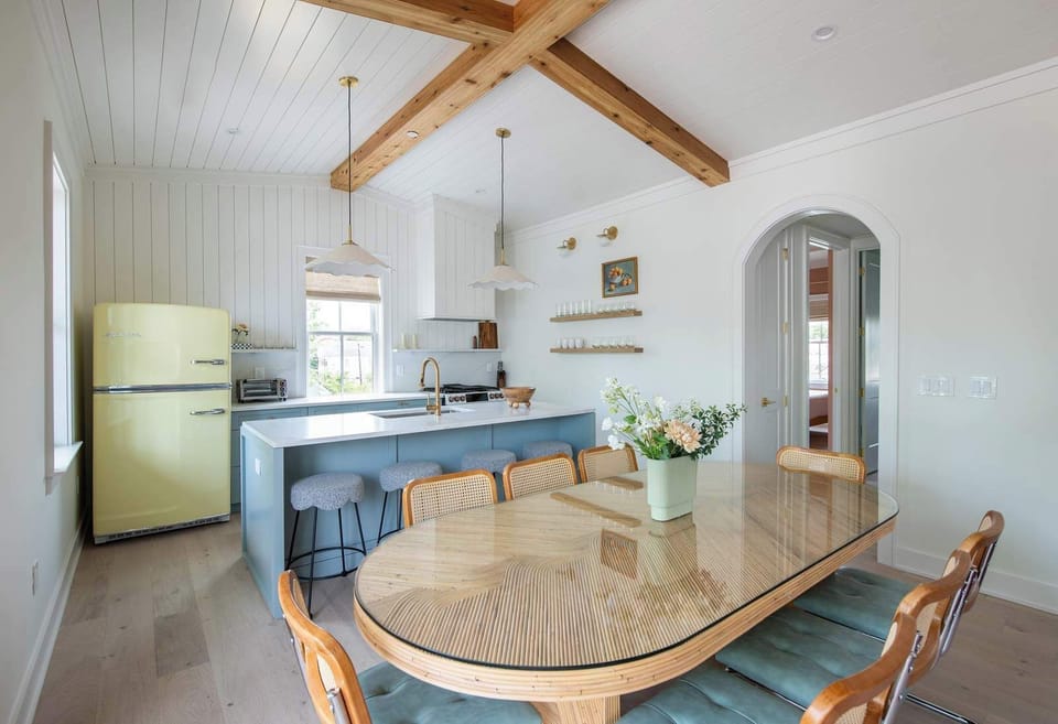 Morning coffee tastes better here. Full kitchen. 