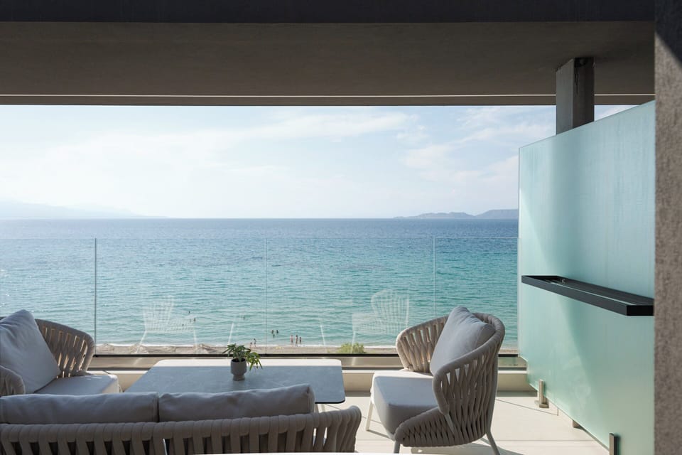 Junior Suite, Balcony, Sea View | Balcony view