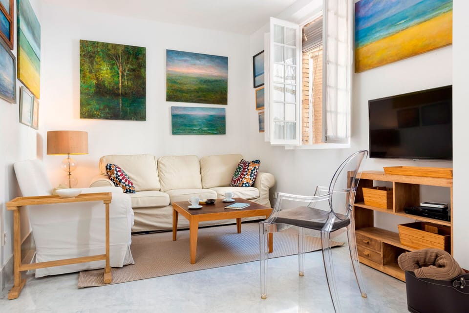 Apartment (2 Bedrooms) | Living area | TV