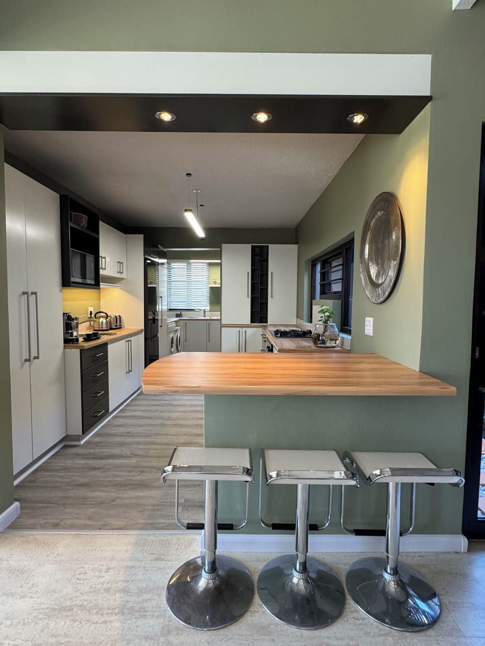 Deluxe Villa, Garden View | Private kitchen | Espresso maker, coffee/tea maker, full-size fridge, microwave