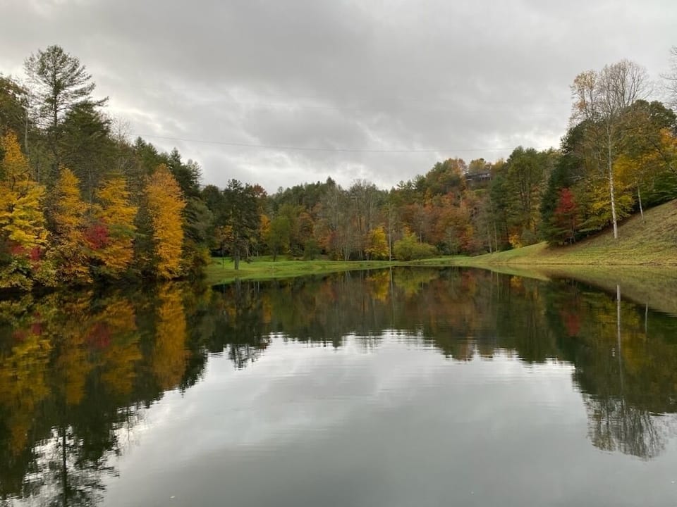 Community lake in the Fall.
