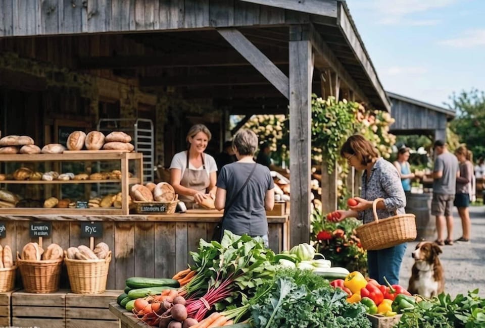 Découvrez les saveurs du terroir avec des fermes, boulangeries artisanales et vergers à proximité. Idéal pour rapporter des produits frais ou préparer un repas gourmand au chalet.