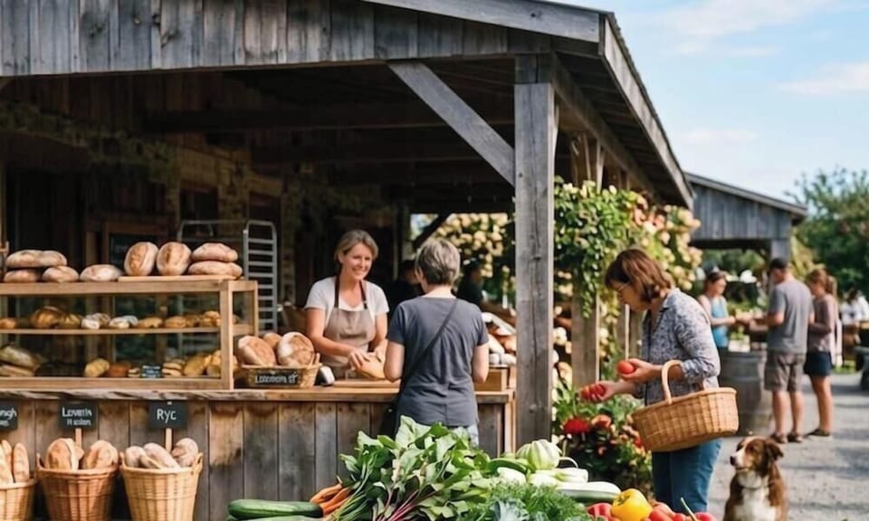 Découvrez les saveurs du terroir avec des fermes, boulangeries artisanales et vergers à proximité. Idéal pour rapporter des produits frais ou préparer un repas gourmand au chalet.