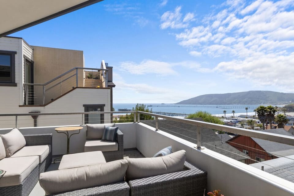 Panoramic ocean views from private terrace