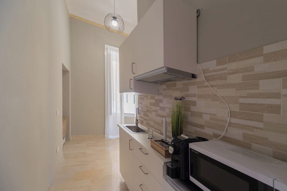 Comfort Studio, Balcony, Sea View | Private kitchen | Mini-fridge, microwave, espresso maker, electric kettle