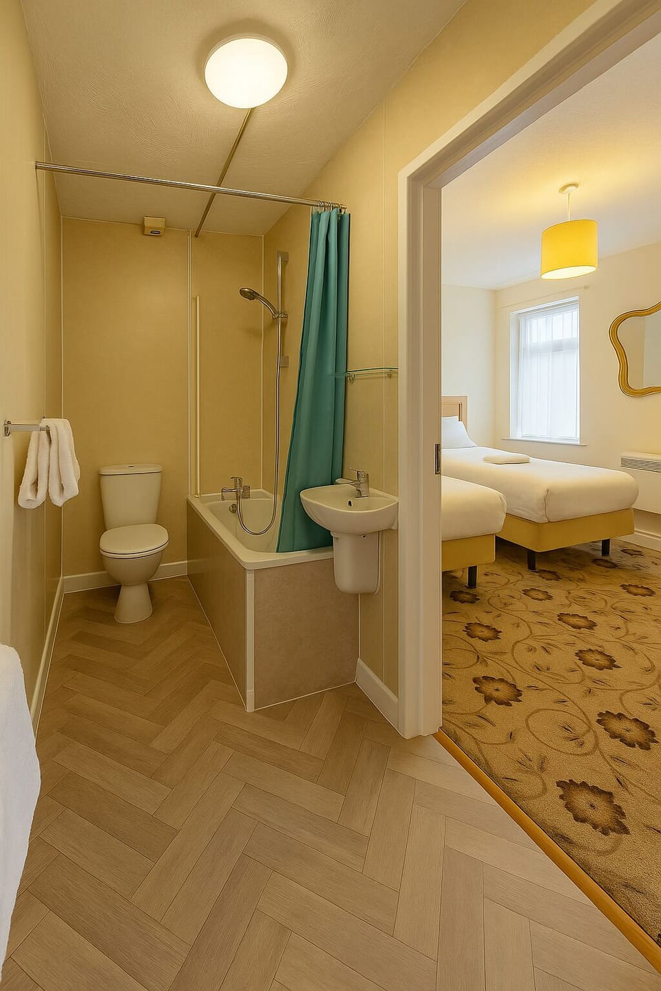 Standard Twin Room | Bathroom | Towels, soap, shampoo, toilet paper