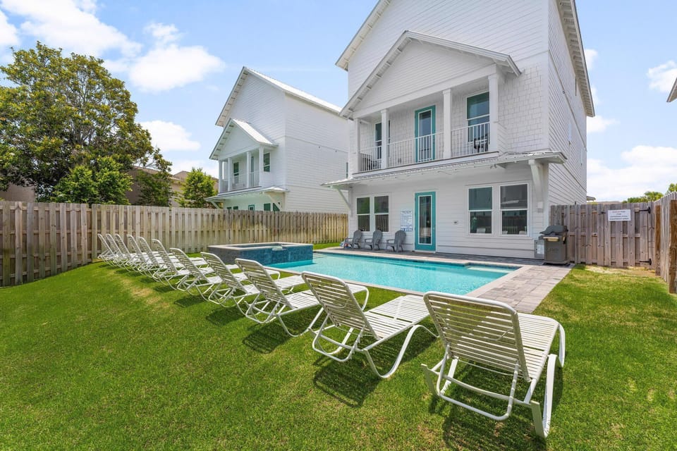 Backyard and Pool Area