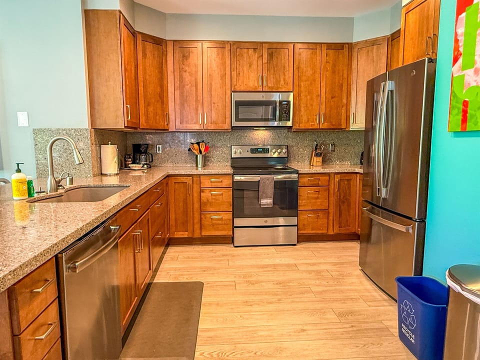 kitchen with stainless steel appliances