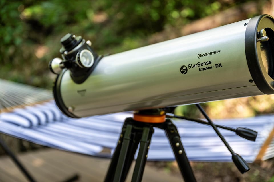 Date night redefined: hammock, starlight, and a telescope to bring the universe closer.