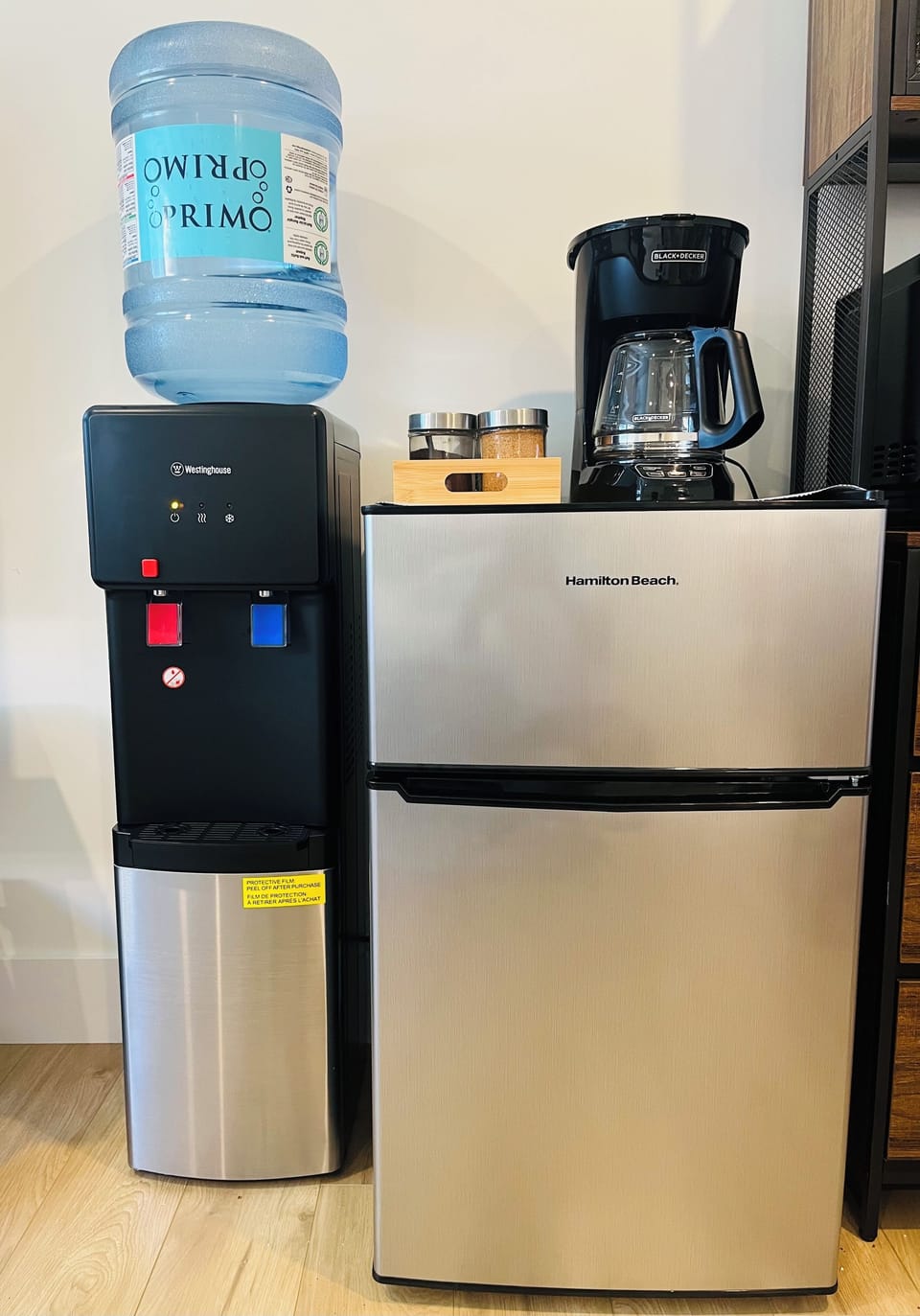 Water dispenser, Fridge and Coffee maker 