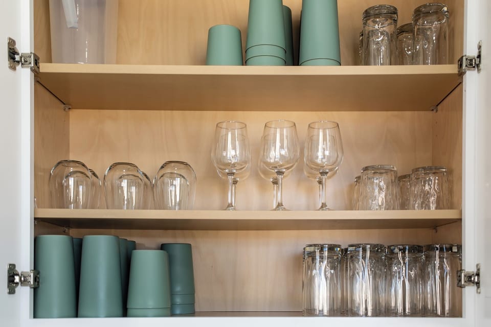 Fully stocked kitchen 