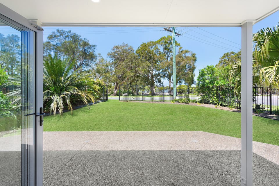 Fully fenced yard