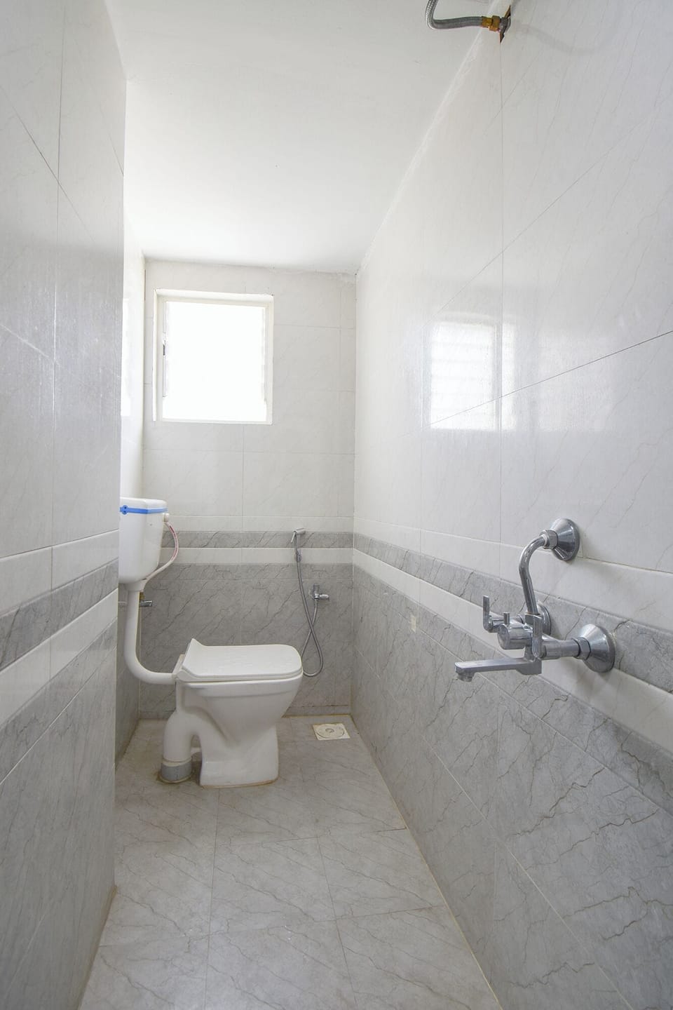 Shower, rainfall showerhead, designer toiletries, towels