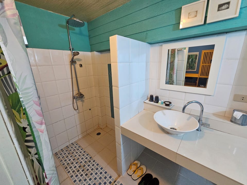 Superior Double Room | Bathroom | Shower, towels