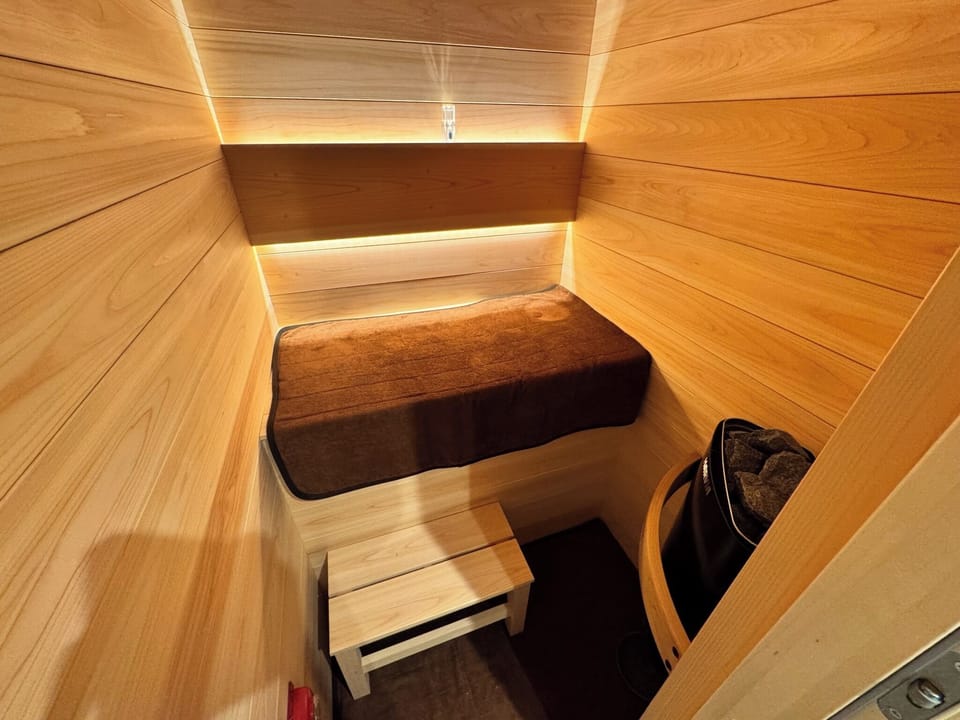 Private sauna in guest room