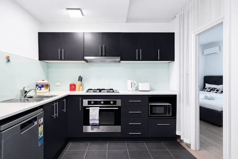 Modern kitchen with full appliances