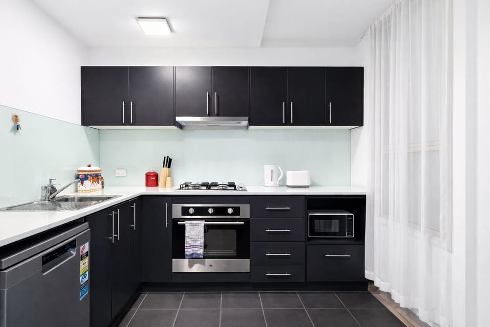 Modern kitchen with full appliances
