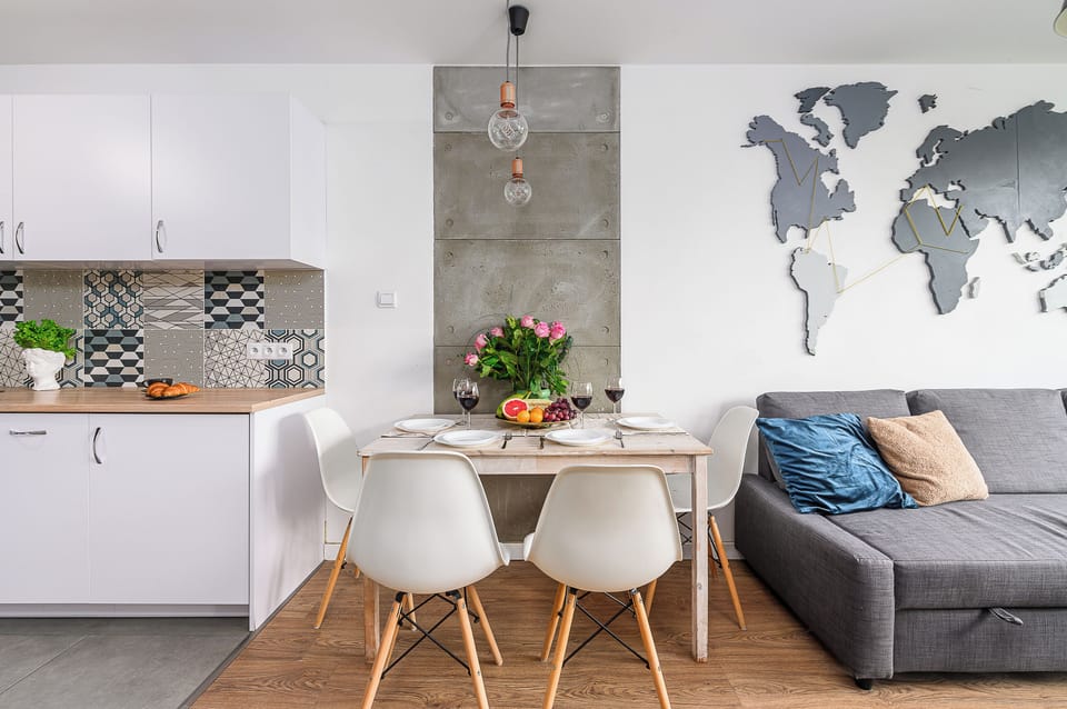 Apartment, Courtyard View | Desk, laptop workspace, blackout drapes, iron/ironing board