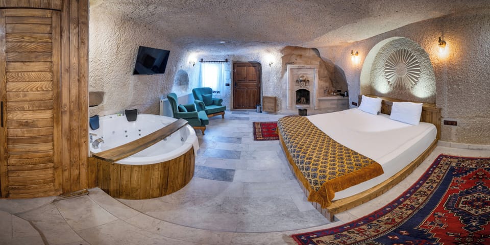 Cave Suite  | Desk, laptop workspace, soundproofing, iron/ironing board