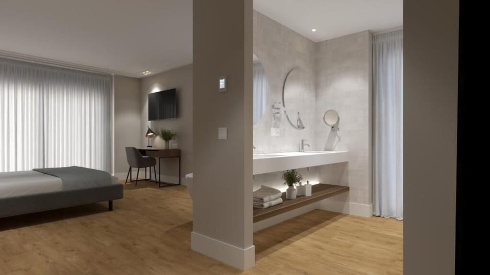 Minibar, in-room safe, desk, laptop workspace