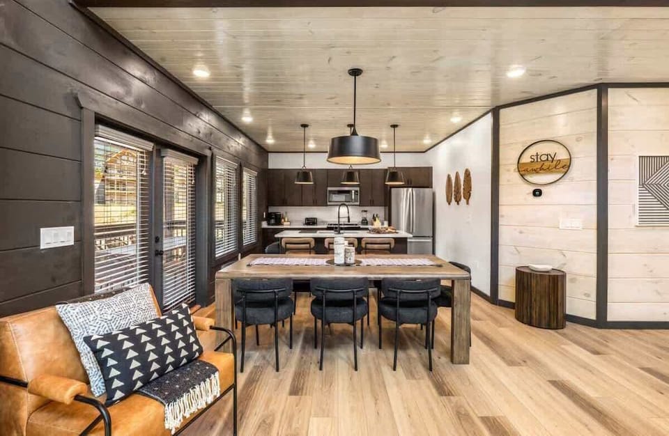 Dining and kitchen located on the main level