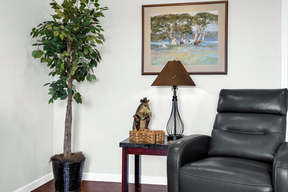 Cozy seating area
