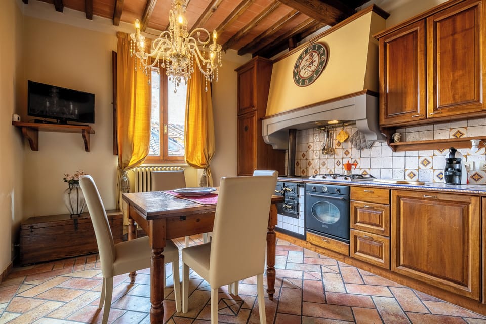 Apartment | Private kitchen | Fridge, oven, stovetop, espresso maker