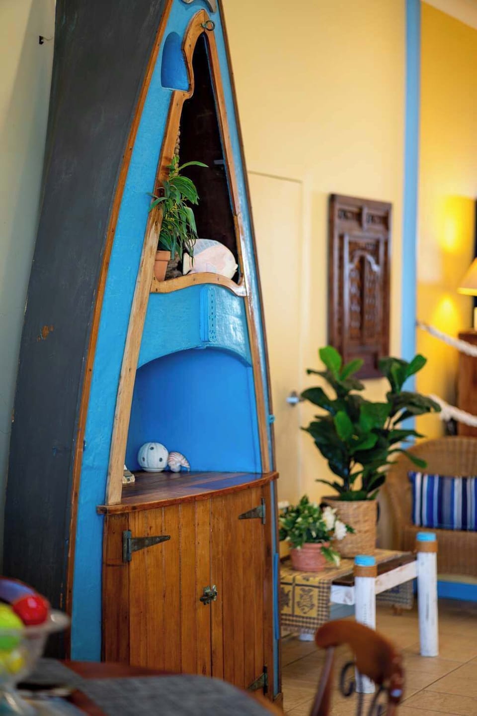 Coastal living space with character details

