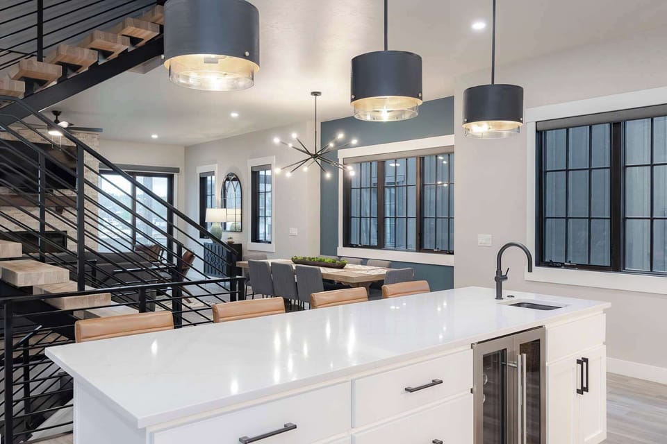 - Experience the perfect blend of style and comfort in this open-concept living space, where every detail is designed for your relaxation. The inviting kitchen and dining area are the ideal backdrop for creating unforgettable memories with loved ones