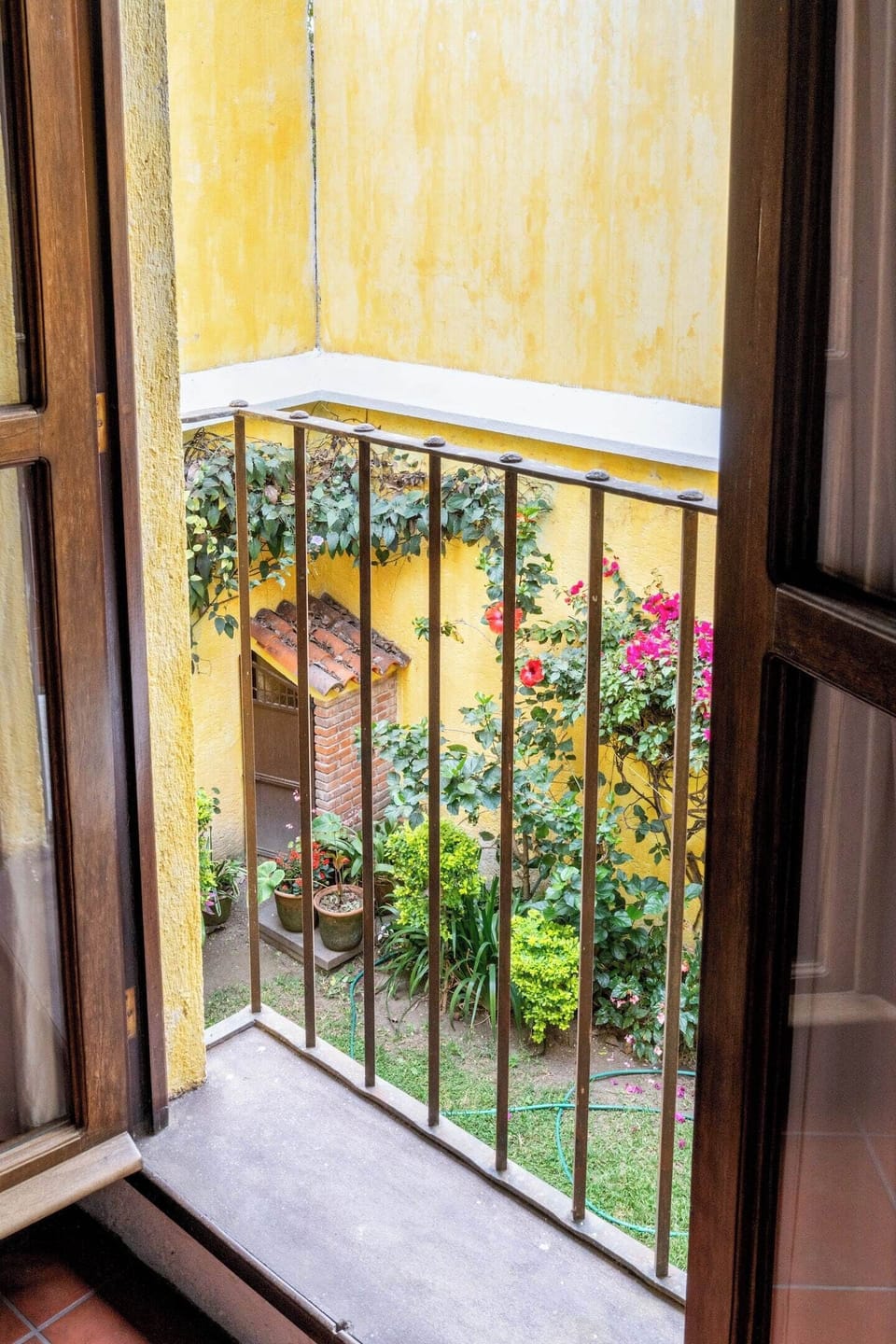 View of garden from terrace