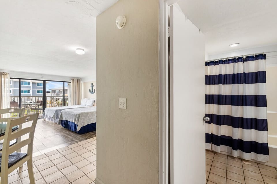 Coming in the front door.