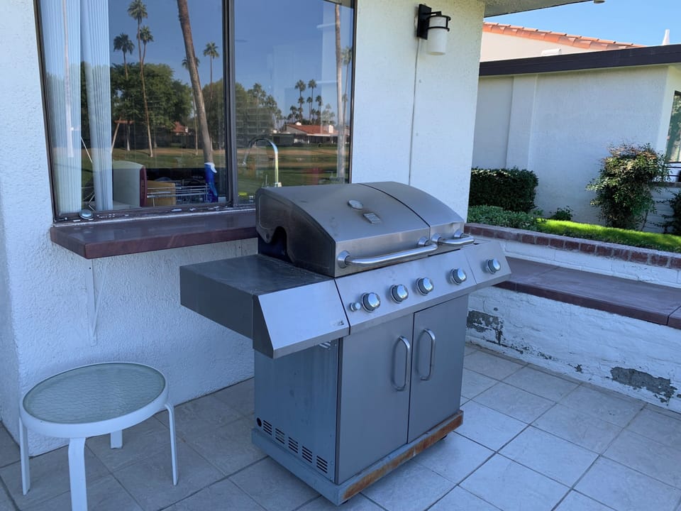 BBQ on back patio