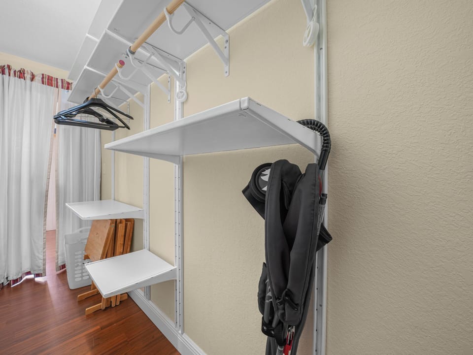 Closet for both bedrooms