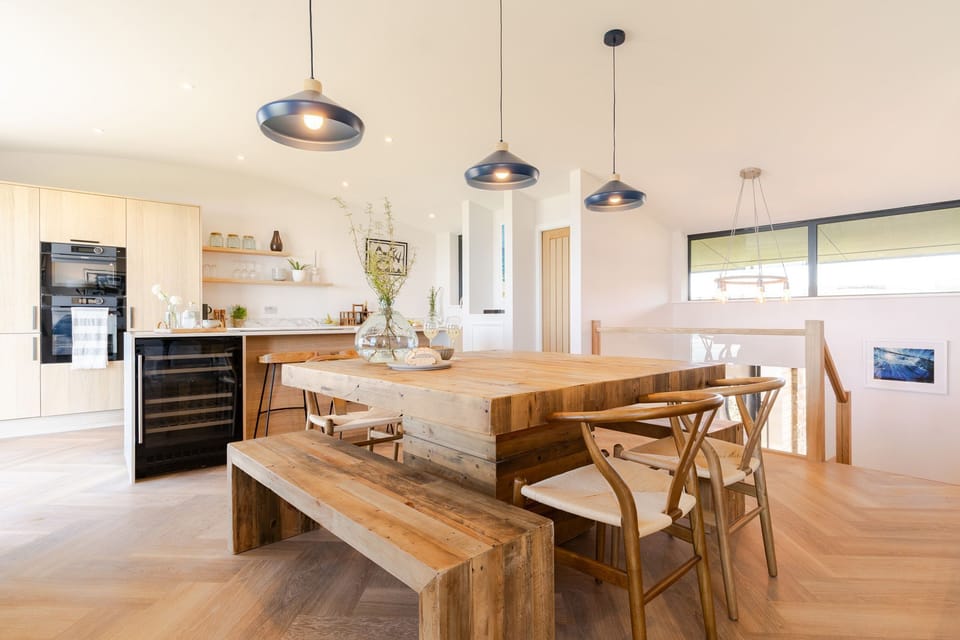 Kitchen at The Watchtower, The Lookout, Widemouth Bay, self catering with Beach Retreats.