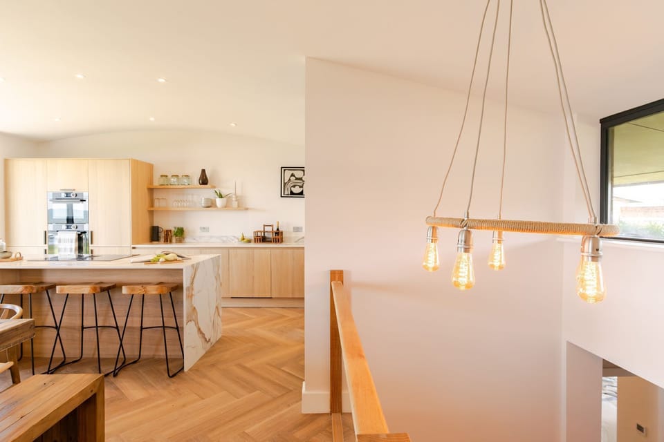 Kitchen at The Watchtower, The Lookout, Widemouth Bay, self catering with Beach Retreats.