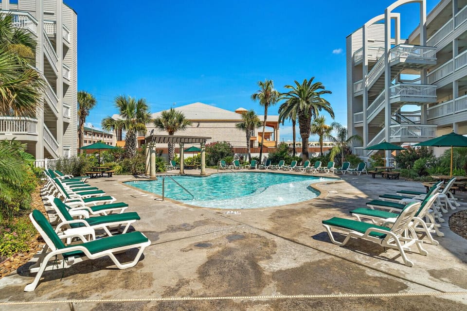 One of two community pools at Casa del Mar