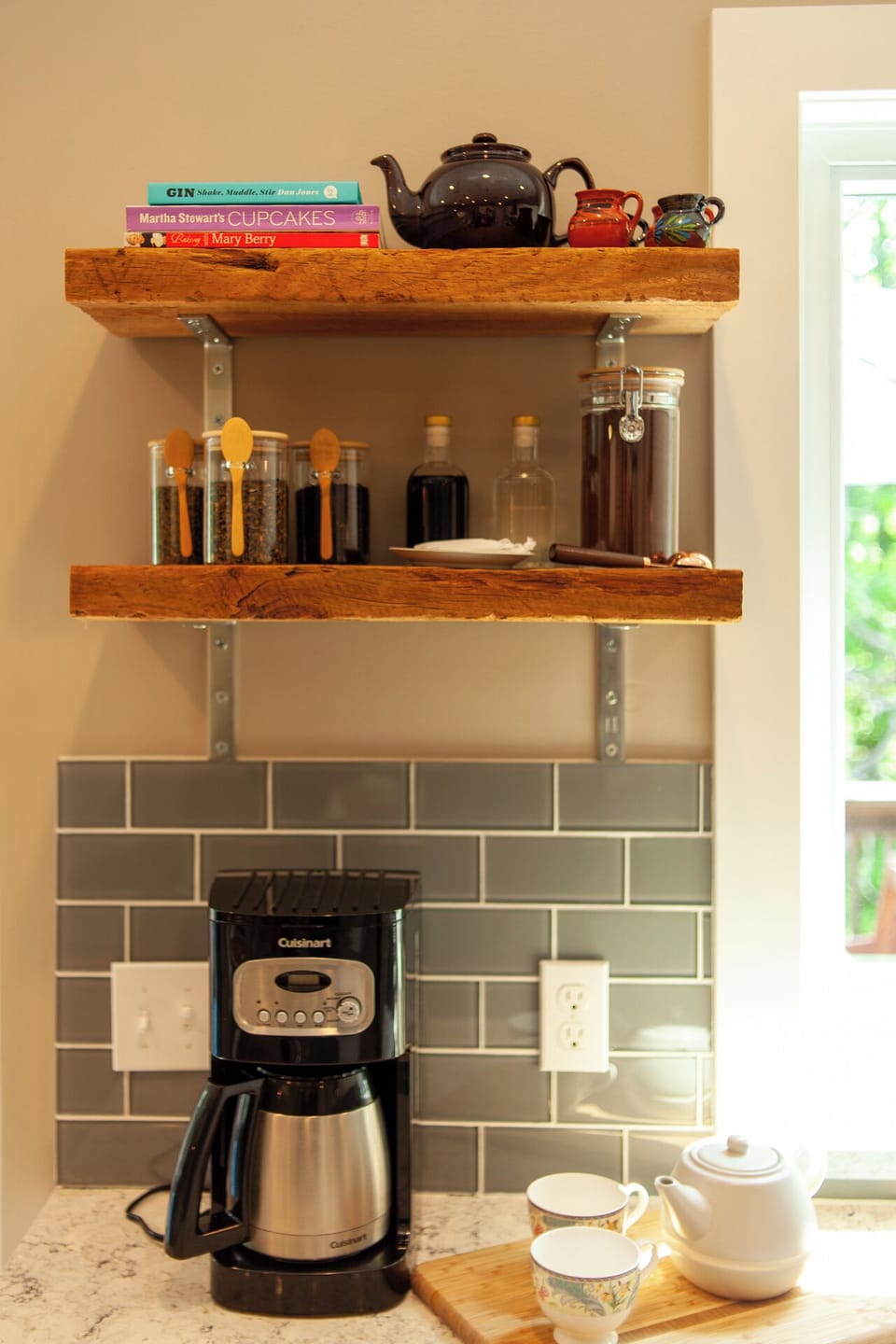 Enjoy local coffee and tea any time of the day!