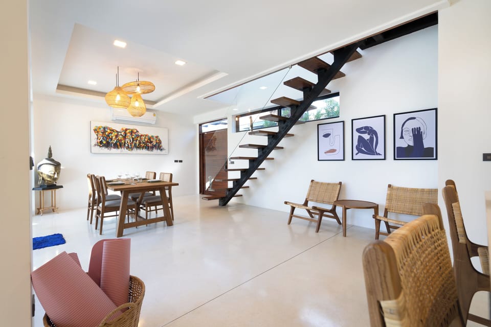 Luxury Villa, Ocean View | Living area