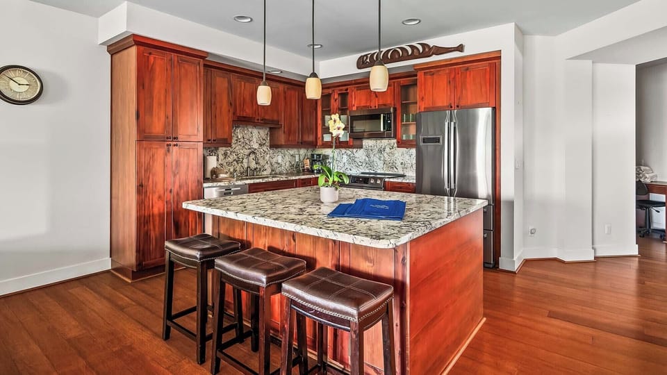 Pili Mai Resort at Poipu #1J - Kitchen & Breakfast Bar - Parrish Kauai