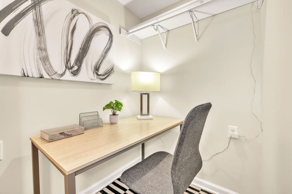 Steal away for a quick meeting if needed